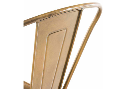 Ensemble de 4 tabourets de bar Aiden dorés