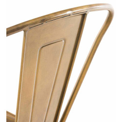 Ensemble de 4 tabourets de bar Aiden or