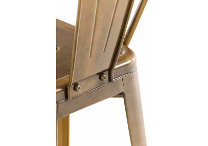 Ensemble de 4 tabourets de bar Aiden dorés