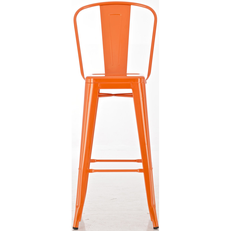 Ensemble de 4 tabourets de bar Aiden orange