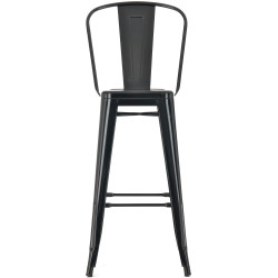 Ensemble de 4 tabourets de bar Aiden noir