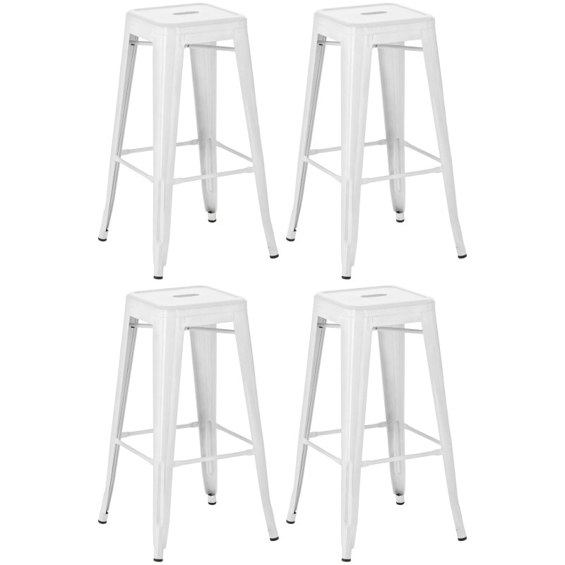 Set di 4 sgabelli da bar Joshua bianchi
