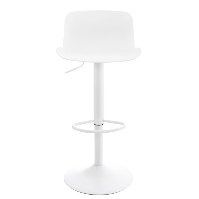 Ensemble de 2 tabourets de bar Almada blancs