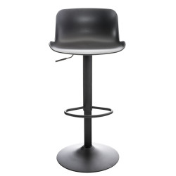 Lot de 2 tabourets de bar Almada, noirs