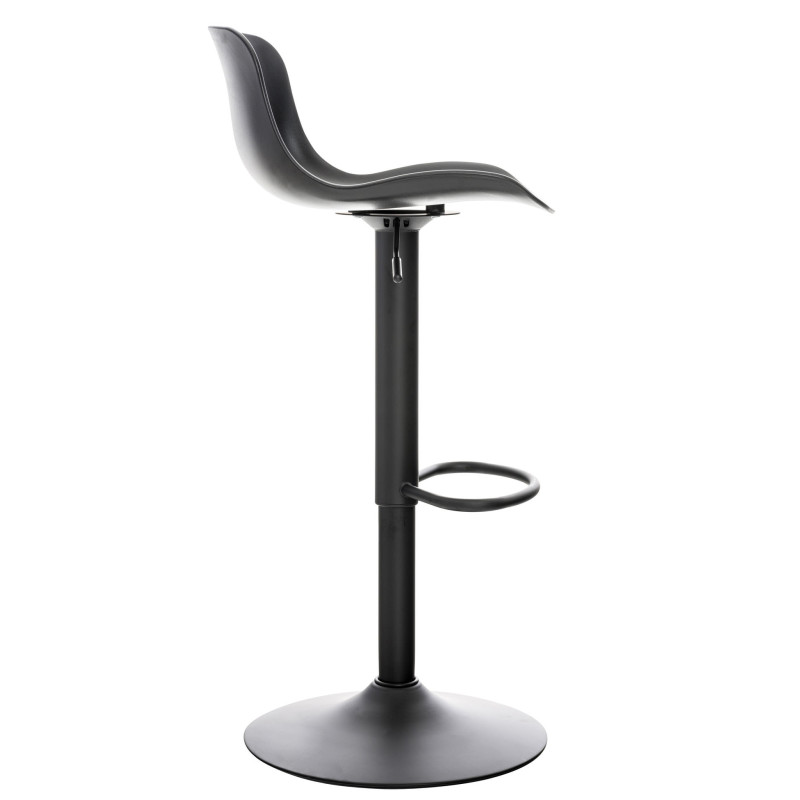 Lot de 2 tabourets de bar Almada, noirs