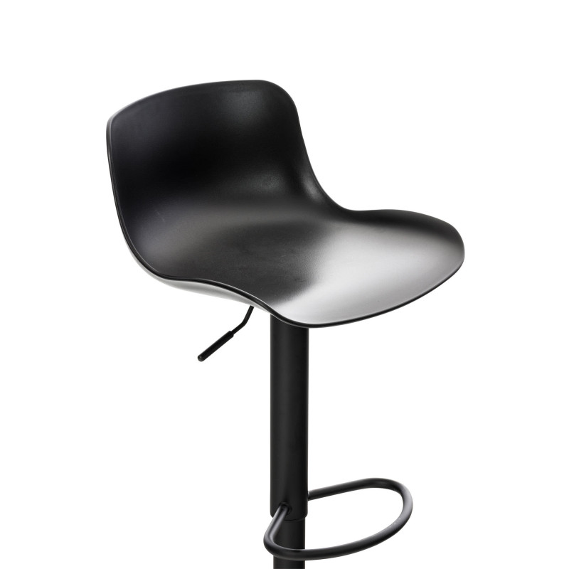 Lot de 2 tabourets de bar Almada, noirs