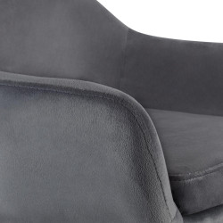 Ensemble de 2 tabourets de bar Grant en velours gris