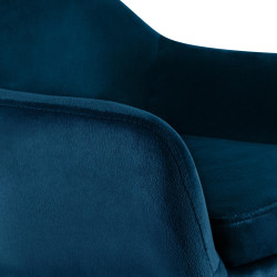 Set di 2 sgabelli da bar Grant in velluto, blu