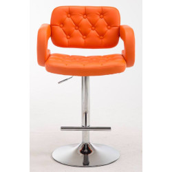 Lot de 2 tabourets de bar Dublin C, orange