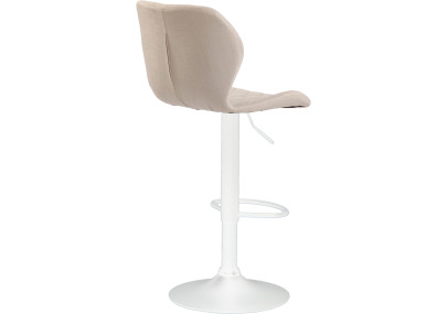 Tabouret de bar en liège blanc crème