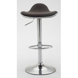 Ensemble de 2 tabourets de bar Shanghai en tissu gris foncé