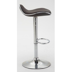 Set di 2 sgabelli da bar Shanghai tessuto C grigio scuro