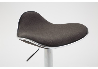 Ensemble de 2 tabourets de bar Shanghai en tissu gris foncé