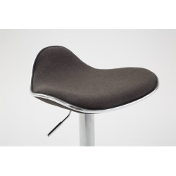 Ensemble de 2 tabourets de bar Shanghai en tissu C gris foncé