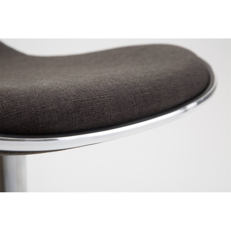 Ensemble de 2 tabourets de bar Shanghai en tissu C gris foncé