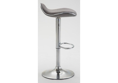 Ensemble de 2 tabourets de bar Shanghai en tissu gris clair