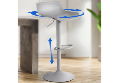 Tabouret de bar gris Aveiro