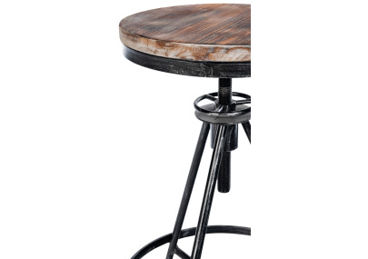 Ensemble de 2 tabourets de bar Karla argentés