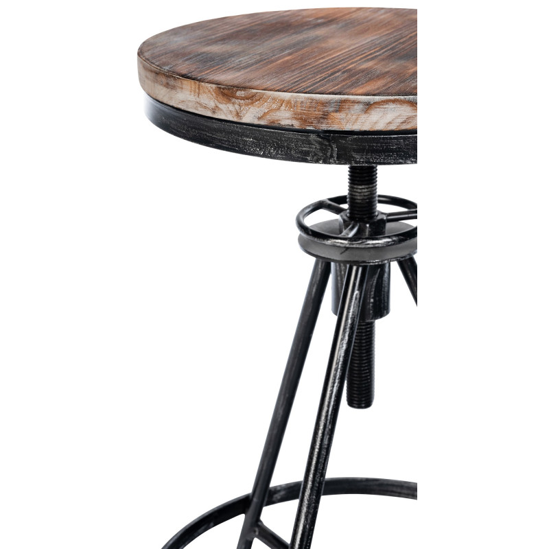 Ensemble de 2 tabourets de bar Karla argent