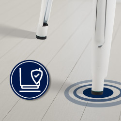 Conjunto de 2 banquetas Joshua em branco antigo