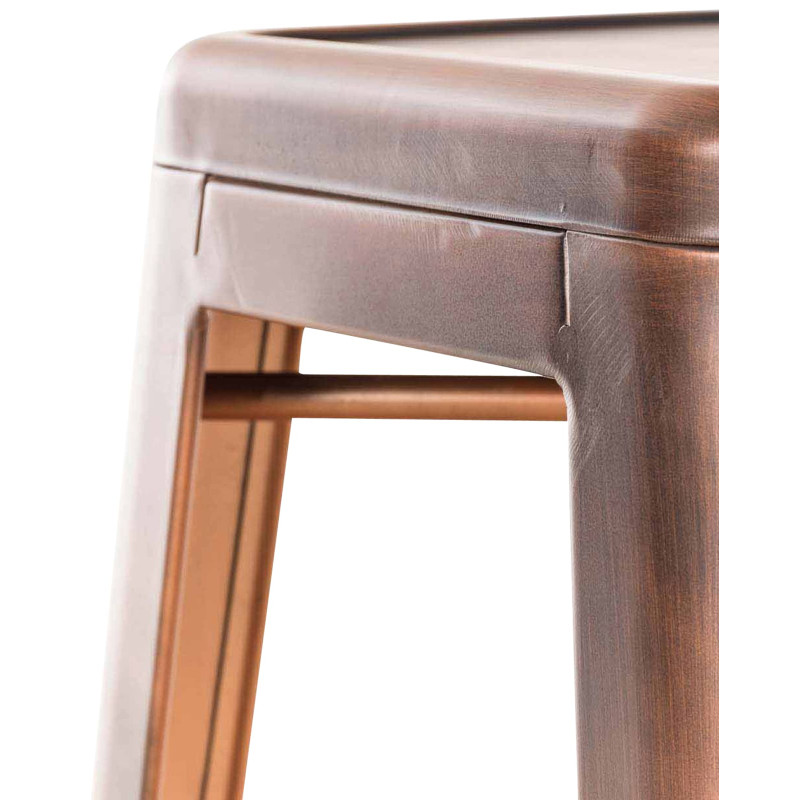 Ensemble de 2 tabourets de bar Joshua V2 cuivre