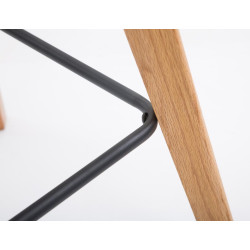 Ensemble de 2 tabourets de bar Metz en tissu naturel vert