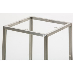 Set di 2 sgabelli da bar Montreal 85, tessuto, acciaio inossidabile, blu