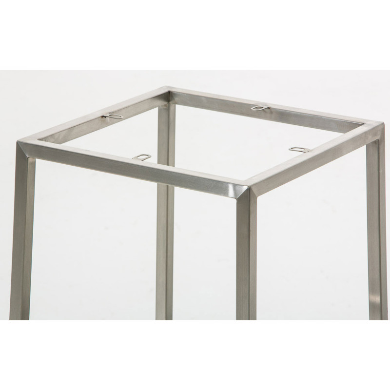 Ensemble de 2 tabourets de bar Montréal, 85, tissu, acier inoxydable bleu