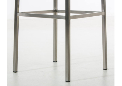 Ensemble de 2 tabourets de bar Montreal 85, tissu, acier inoxydable, bleu