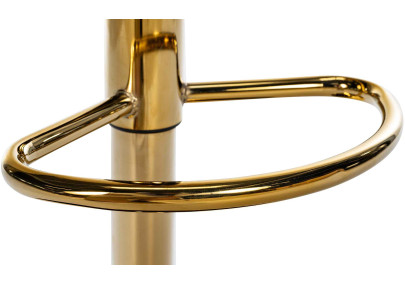 Tabouret de bar Braga Gold velours noir