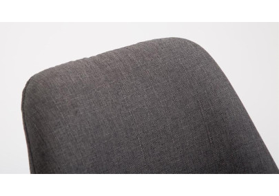 Set di 2 sgabelli da bar Metz tessuto natura grigio scuro