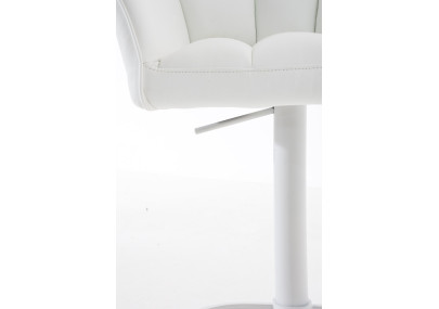 Set di 2 sgabelli da bar Damaso in similpelle bianco bianco