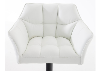 Set di 2 sgabelli da bar Damaso in similpelle nero bianco