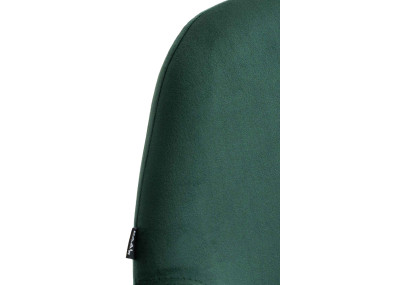 Lot de 2 tabourets de bar Braga Gold velours vert foncé