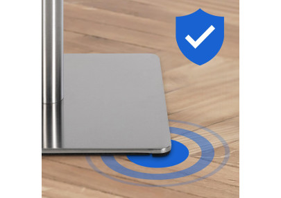 Set di 2 sgabelli da bar in tessuto Damaso acciaio inox blu