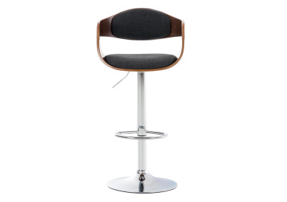 Set di 2 sgabelli da bar Kingston C, tessuto noce/grigio scuro