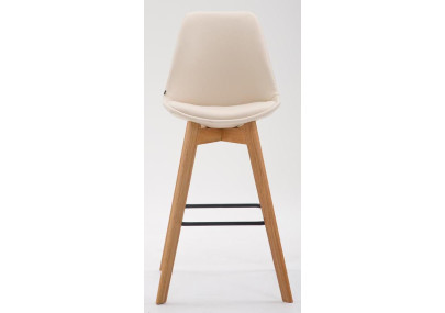 Set di 2 sgabelli da bar Metz in similpelle crema naturale