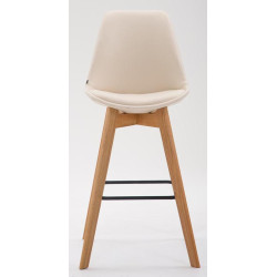 Set di 2 sgabelli da bar Metz in similpelle crema naturale