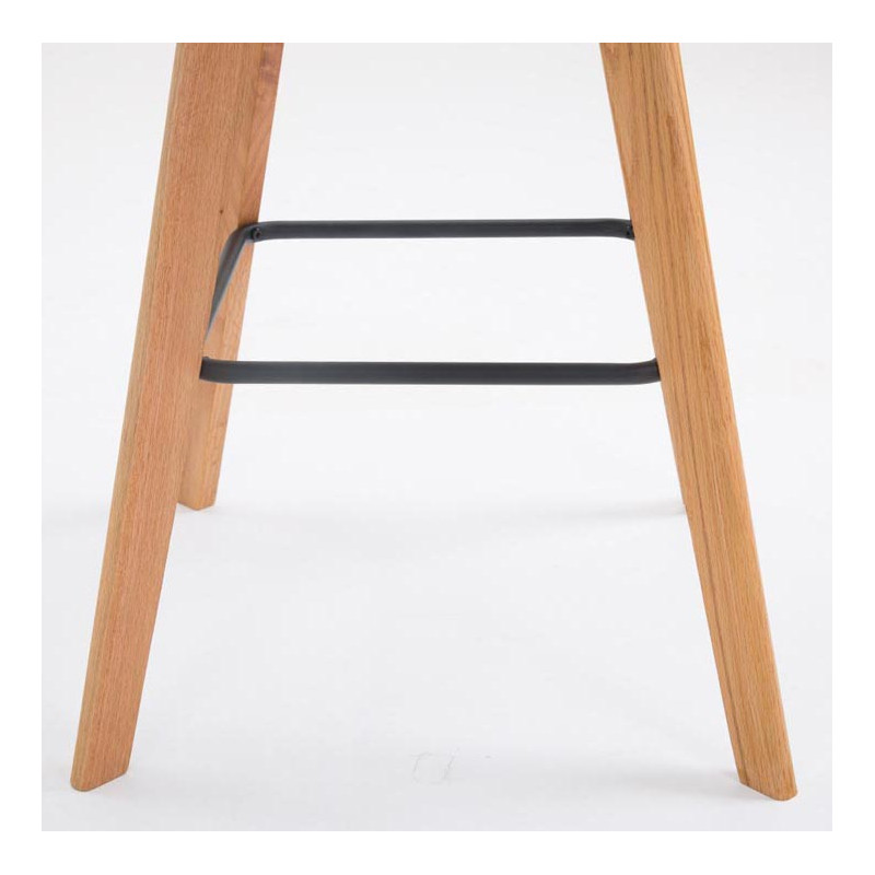 Set di 2 sgabelli da bar Metz in similpelle crema naturale