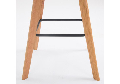 Conjunto de 2 banquetas de bar Metz em plástico preto natural