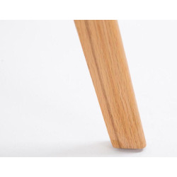 Juego de 2 taburetes de bar Metz de plástico negro natural