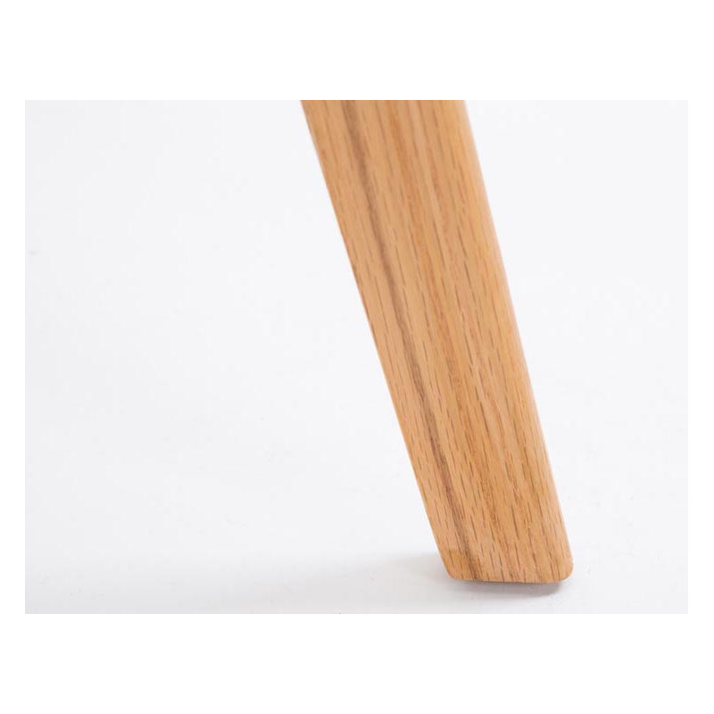 Juego de 2 taburetes de bar Metz de plástico negro natural