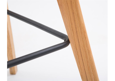 Set di 2 sgabelli da bar Metz in plastica arancione naturale