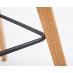 Set di 2 sgabelli da bar Metz in plastica arancione naturale