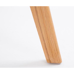 Lot de 2 tabourets de bar Metz en plastique naturel orange