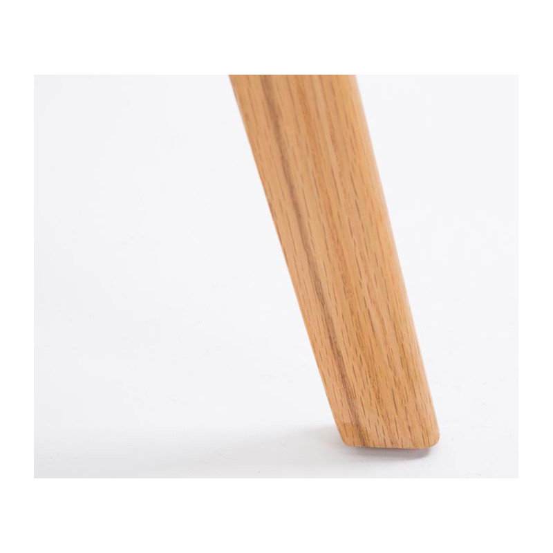 Lot de 2 tabourets de bar Metz en plastique naturel orange