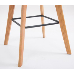 Set di 2 sgabelli da bar Metz in plastica grigio naturale