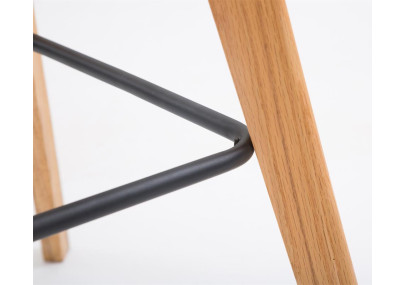 Set di 2 sgabelli da bar Metz in plastica grigio naturale