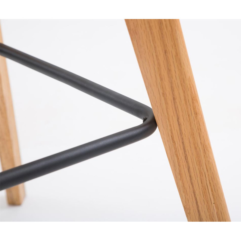 Set di 2 sgabelli da bar Metz in plastica grigio naturale