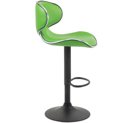 Tabouret de bar noir Las Vegas V2 vert